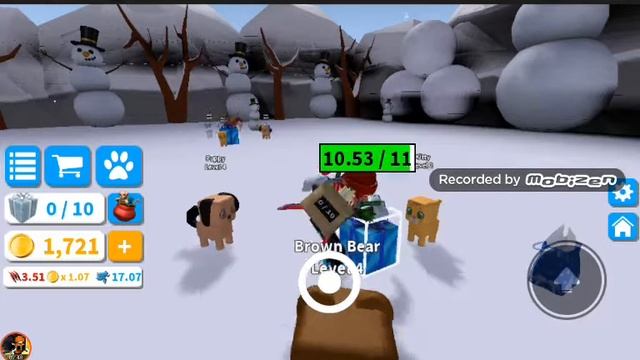 Играю в новогоднюю игру в роблоксе симулятор подарков! смотреть онлайн