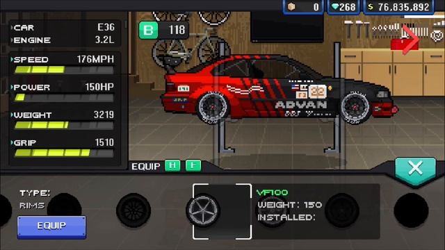 Advan BMW E36 M3 Build in Pixel Car Racer смотреть онлайн