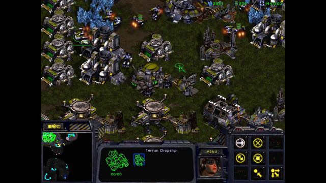 StarCraft: Brood War - 2 Terran vs 6 Zerg computers - Map: Big Game Hunters смотреть онлайн
