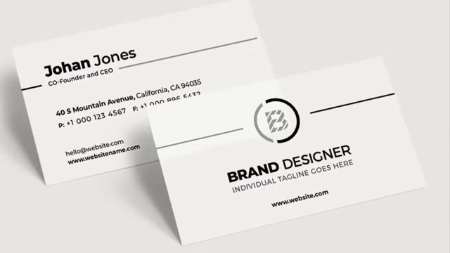 Photoshop CS6 Free Download – Minimal Business Card Template смотреть онлайн