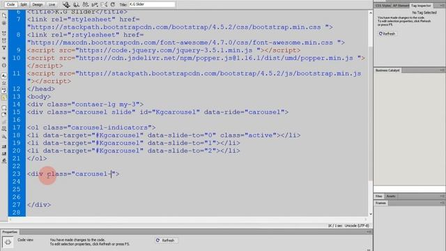 How to Create an HTML Image Slider By Using Bootstrap|| Section 32|| New video of 2020. смотреть онлайн