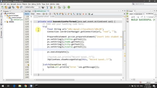 JDBC CRUD with Swings смотреть онлайн