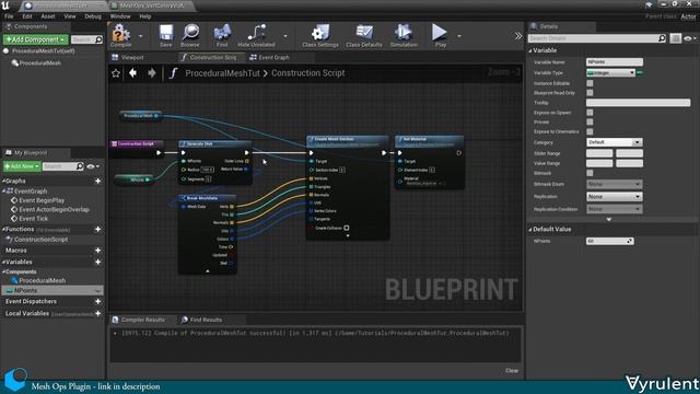 Introduction to Procedural Meshes in UE4 - Mesh Ops plugin смотреть онлайн