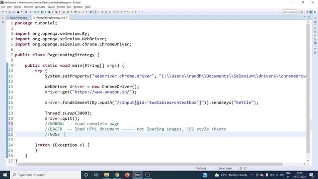 Page Loading Strategy In Selenium Webdriver | Java смотреть онлайн