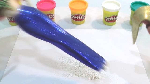 Лепим из пластилина Плей До. Русалки Анна, Эльза и Барби смотреть онлайн