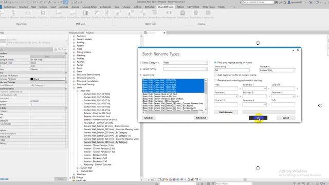 Rename Revit Type names with Naming convention based on Parameter value смотреть онлайн