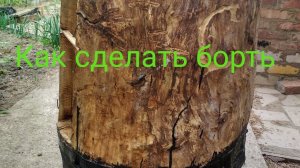 Как сделать борть из колоды