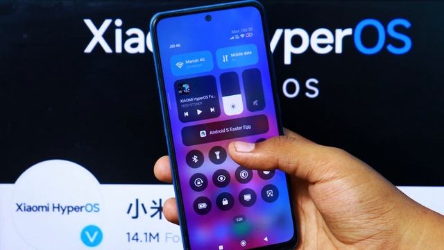 XIAOMI HyperOs New Control Centre With Data Usage And Latest iCONS | NO Root смотреть онлайн
