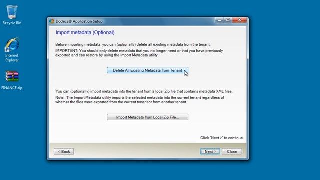 Exporting Metadata to a Local Zip File (Additional Operations, Part 1/3) смотреть онлайн