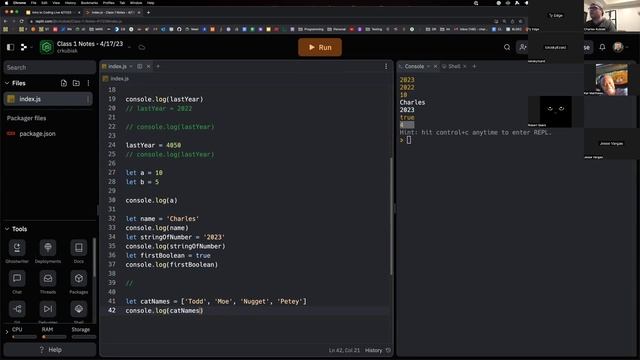 Intro to Coding - JavaScript - Session 1 смотреть онлайн