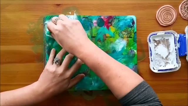 Studio Time 11 - ''What if I Fall?'' art journal mixed media tutorial смотреть онлайн