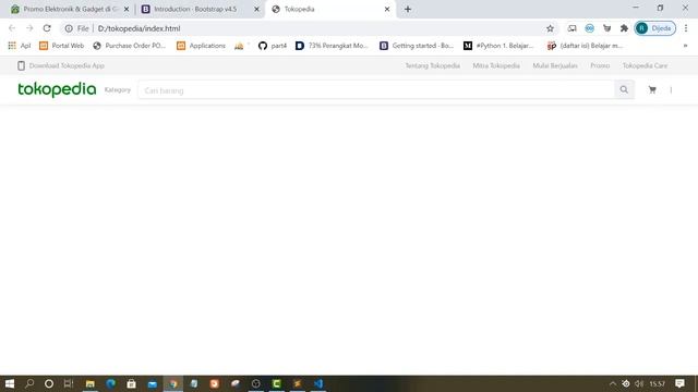Homepage Tokopedia Cloning (HTML, CSS, JS & Bootstrap) - Part 1 смотреть онлайн