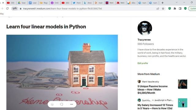 Learn four linear models in Python - blog post смотреть онлайн