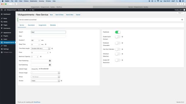 VikAppointments - First Setup on WordPress смотреть онлайн