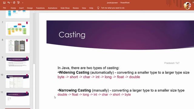 Type Casting in Java [Tamil] Implicit and Explicit Casting with example смотреть онлайн