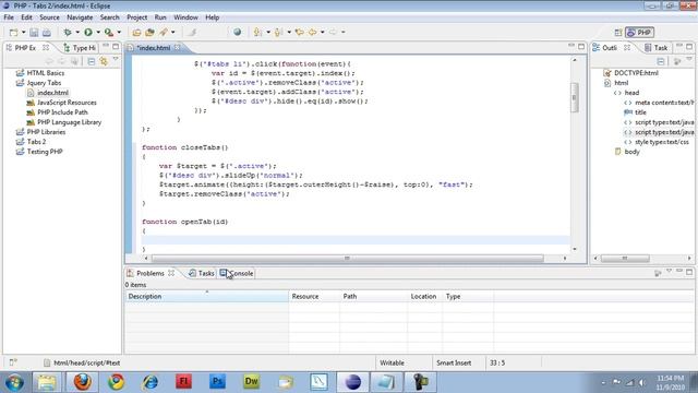 Jquery - Animated Tabs смотреть онлайн