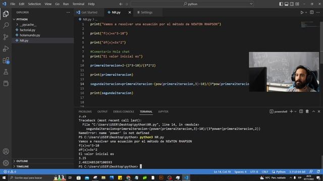 Aprendo a programar en PYTHON Desde CERO | #1 Newton-Raphson смотреть онлайн