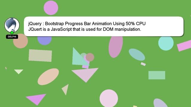 jQuery : Bootstrap Progress Bar Animation Using 50% CPU смотреть онлайн