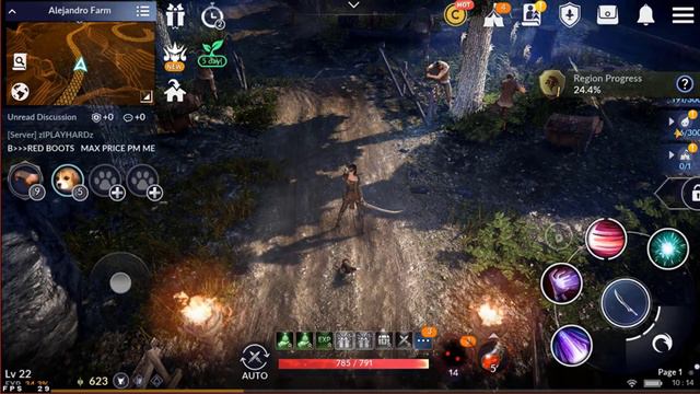 Black Desert Mobile Dark Knight Gameplay Lv22 смотреть онлайн