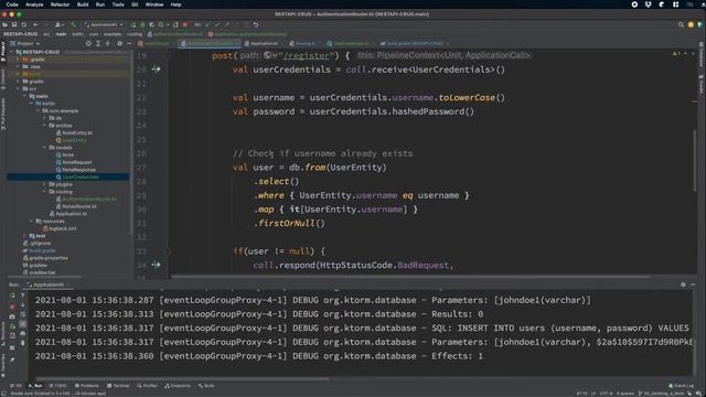 21. Ktor - Adding Validation to Register User request смотреть онлайн
