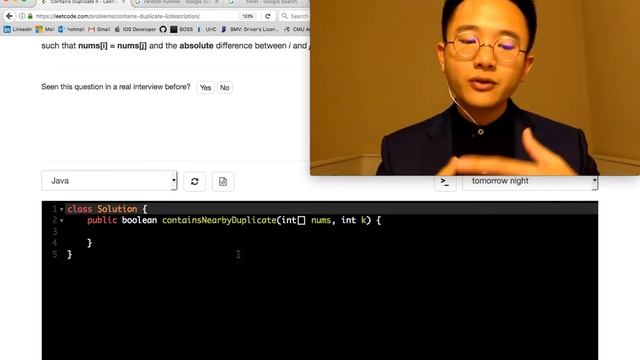 15 min Java Coding Challenge - Contains Duplicate II смотреть онлайн