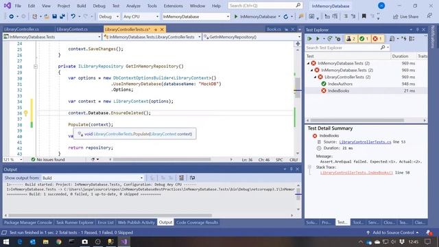 Entity Framework Core In-Memory DB Best Practices смотреть онлайн