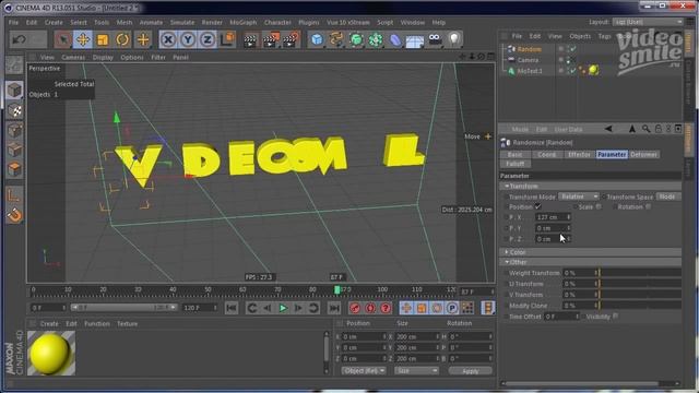 Cinema 4D – Анимация 3D текста в Cinema 4D. [Уроки 3D] смотреть онлайн