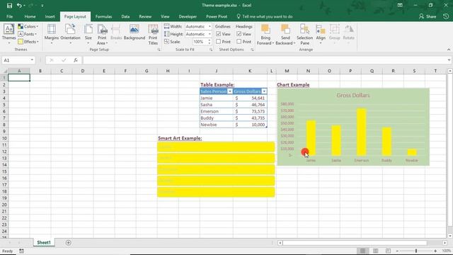 How to Create a Custom Theme in Excel - Tutorial смотреть онлайн