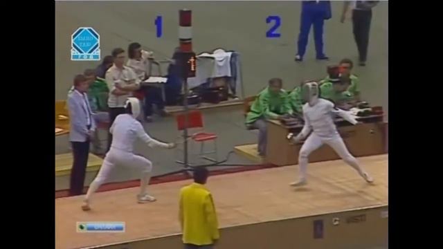 La flèche attaque in the sabre fencing (Olympic Games 1980, Moscow) смотреть онлайн