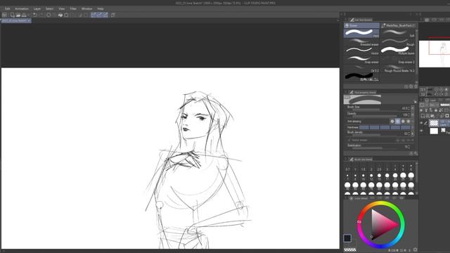 Gesture Sketch Daily: Day 176 // DOES AI MAKE WAIFUS? in real time смотреть онлайн