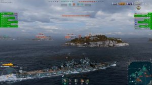 Линкор CONQUEROR 297К Урона! Мир кораблей World of Warships