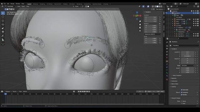 Blender 3.5 Hair doesn't follow the rig error FIX TUTORIAL смотреть онлайн