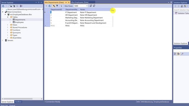C# SQL Server Tutorial 5. How to Connect to a database in Visual Studio 2019 смотреть онлайн