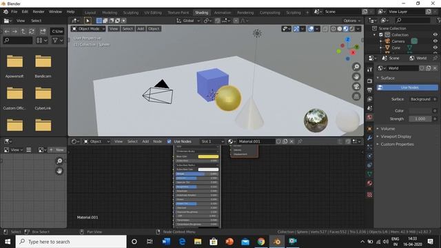 Object Coloring In Blender | How To Add Materials | Blender 2.8 |