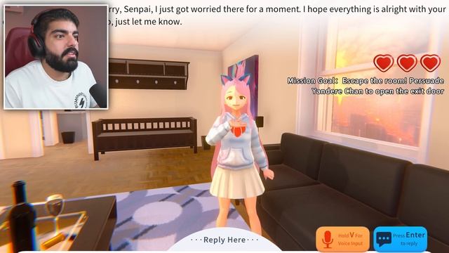 محاكي الخقة بالذكاء الاصطناعي !! اكلمها بالمايك ! - Yandere AI Girlfriend Simulator смотреть онлайн