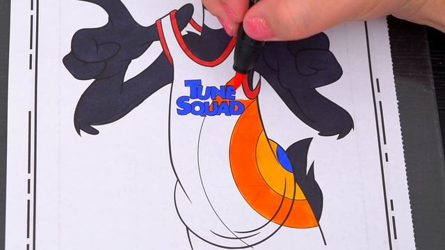 Coloring Space Jam Daffy Duck | Markers смотреть онлайн
