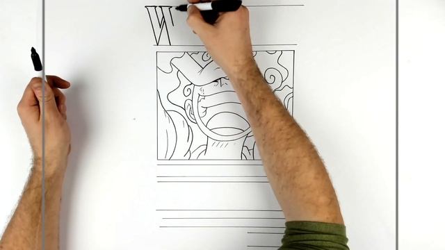 How to Draw Luffy (Wanted Poster) | Step By Step | One Piece смотреть онлайн