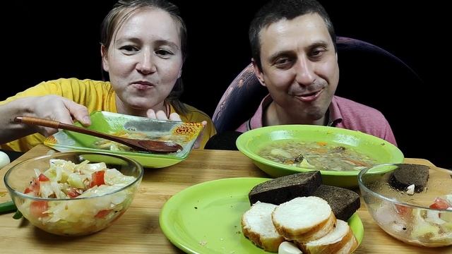 МУКБАНГ ВКУСНЫЙ СУП | MUKBANG DELICIOUS SOUP. RUSSIAN FOOD #soup #mukbang #asmrrussia #мукбанг