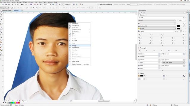 How to use shape tool cut picture in coreldraw смотреть онлайн