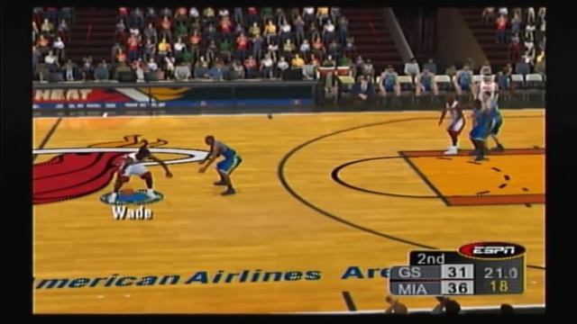 ESPN NBA 2K5 PS2 gameplay: GSW vs MIA смотреть онлайн