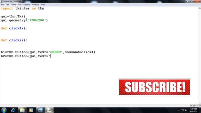 Button Widget In Python Tkinter GUI | Python Tkinter GUI Tutorial For Beginners #2 смотреть онлайн
