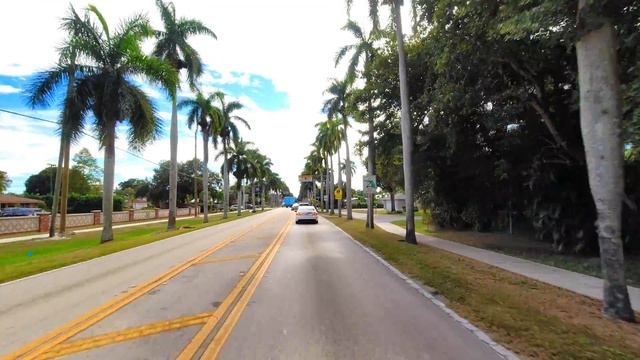 Driving Around Fort Myers, Florida toward Sanibel Island смотреть онлайн