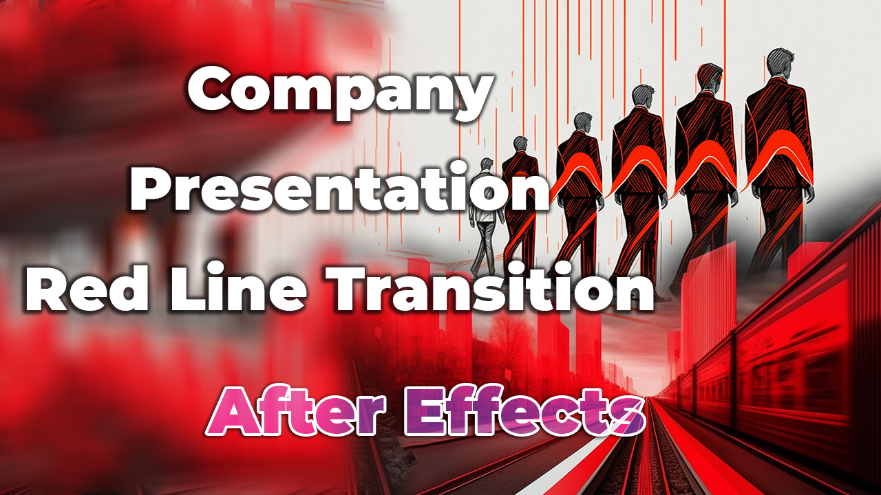 Презентация для компании Слайд-шоу Company Presentation Red Line Transition Videohive смотреть онлайн