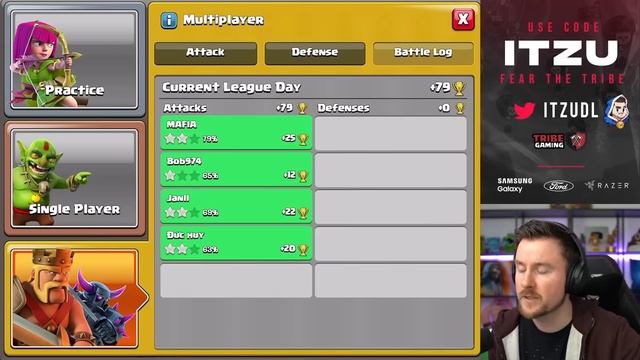 Town Hall 12 vs MAXED Town Hall 15 in Legend League on 5.100 Trophies in Clash of Clans смотреть онлайн