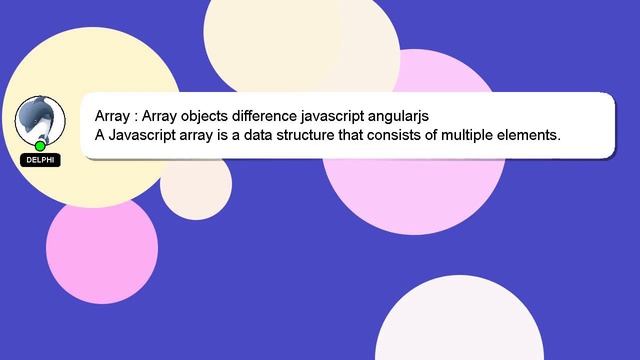 Array : Array objects difference javascript angularjs смотреть онлайн