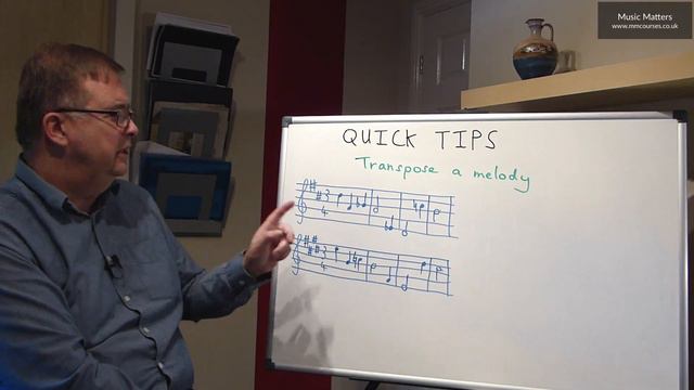 Transposing a Melody into Another Key - Music Theory смотреть онлайн