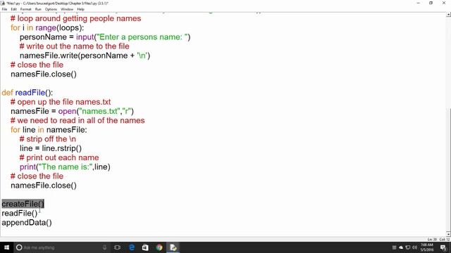 CTEC 121 - Appending Data to a File смотреть онлайн