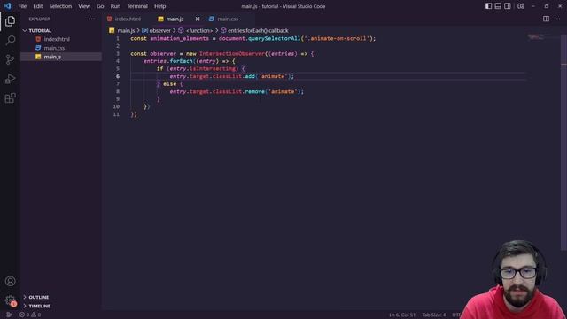 Trigger Animations on Scroll using HTML, CSS & JavaScript - Intersection Observer API смотреть онлайн