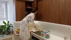 Уборка по зонам//Ежедневная уборка//Мотивация на уборку кухни//Организация в кухонных шкафах