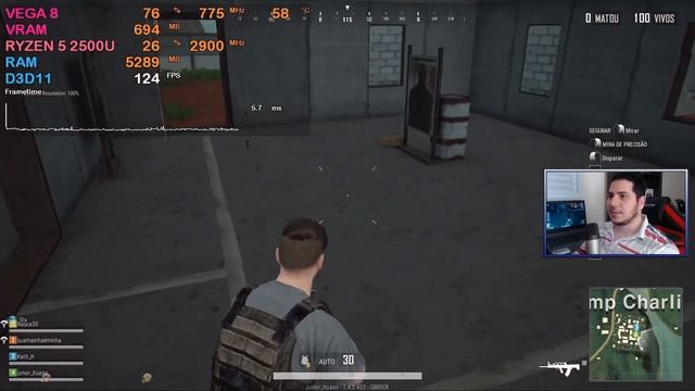 PUBG Lite - Vega 8 1gb - Ryzen 5 2500U - 768p - Benchmark PC смотреть онлайн